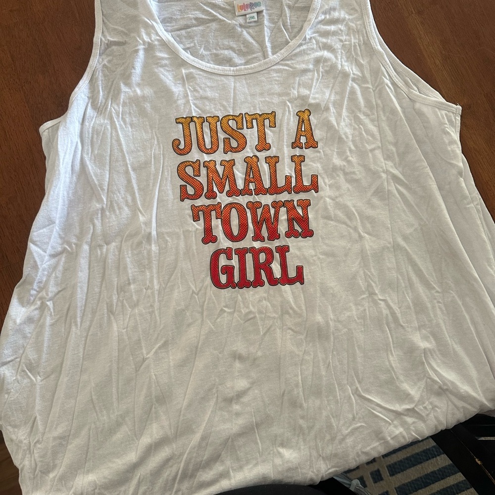 LuLaRoe White Tank Top